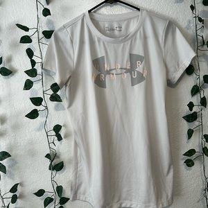 Under armour white tee
